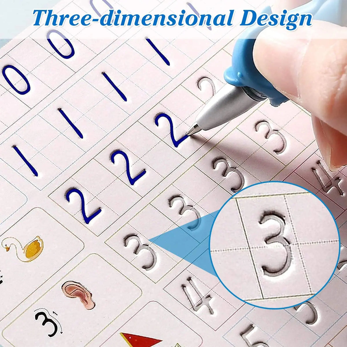Spanish Magic Books Learning Lettering In Tracing Workbook for Kids Reusable Notebooks for Children Spanish Montessori Writing