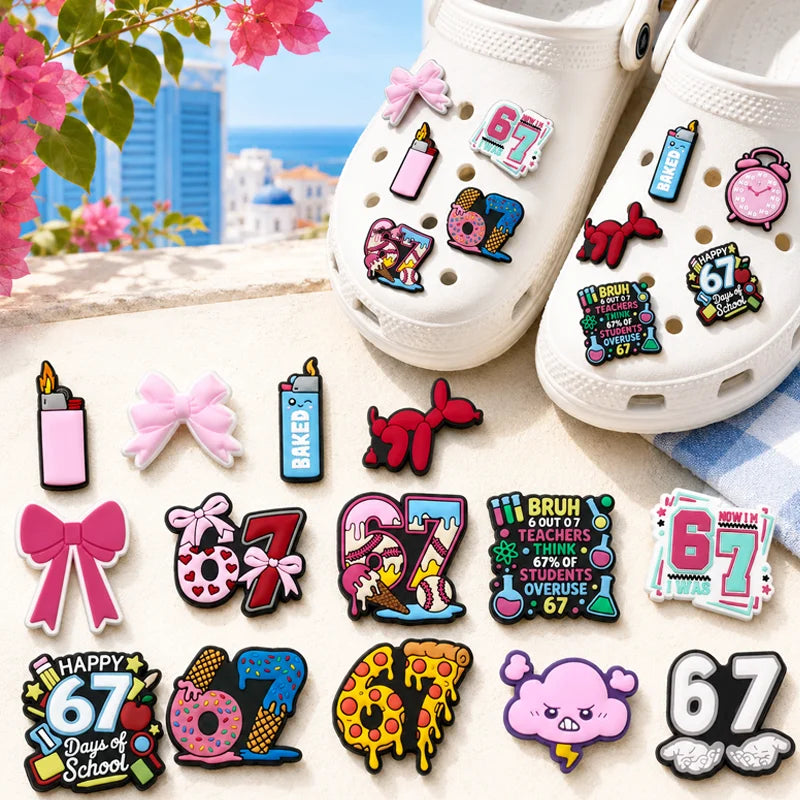 1–36PCS Shoe Charms Mexican Style Accessories,Mexican Snack-Themed Charms for Shoes,Map Food Truck Sandal Decorations