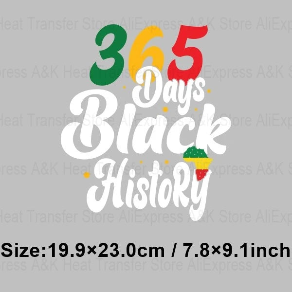 Black History Month Clothes Decals Proude Afro Man Heat Transfers Iron Patches Diy Washable Appliques Heat Press Printing
