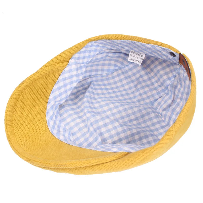 Literary and Artistic Youth Beret  Men and Women  Cap  Spring and Autumn Forward Hat  Fresh and Retro Hat Women's Cap Breathable