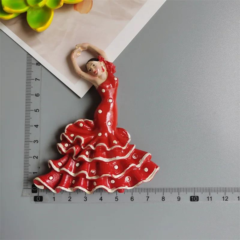 Spain Fridge Magnets Bullfighting flamenco dancers Barcelona ESPANA Tourist Souvenirs Magnetic Stickers Home Decoration Gifts