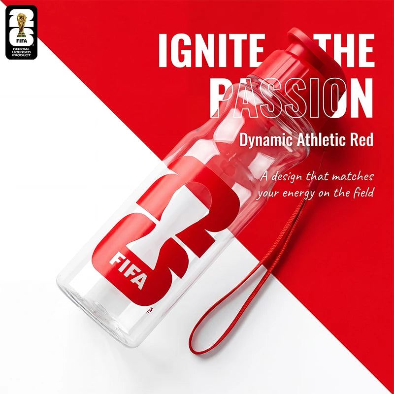 Official FIFA 2026 Authorized Sports Water Bottle, Safe BPA Free Food Grade Plastic Portable Sports Cup, World Cup Peripherals