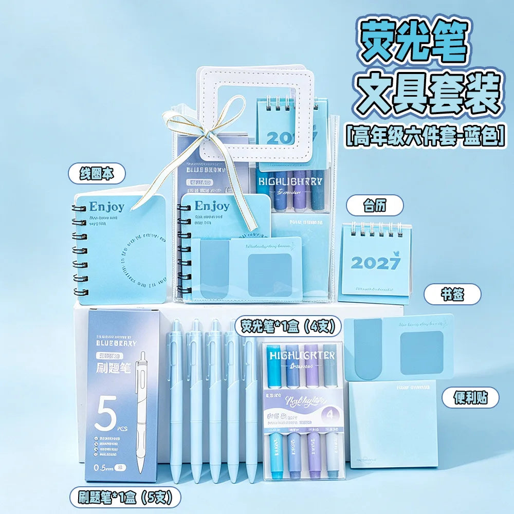 Morandi Stationery Set, Aesthetic Student School Supplies, Back To School Gift, Birthday & Party Favor Present for Teen Students