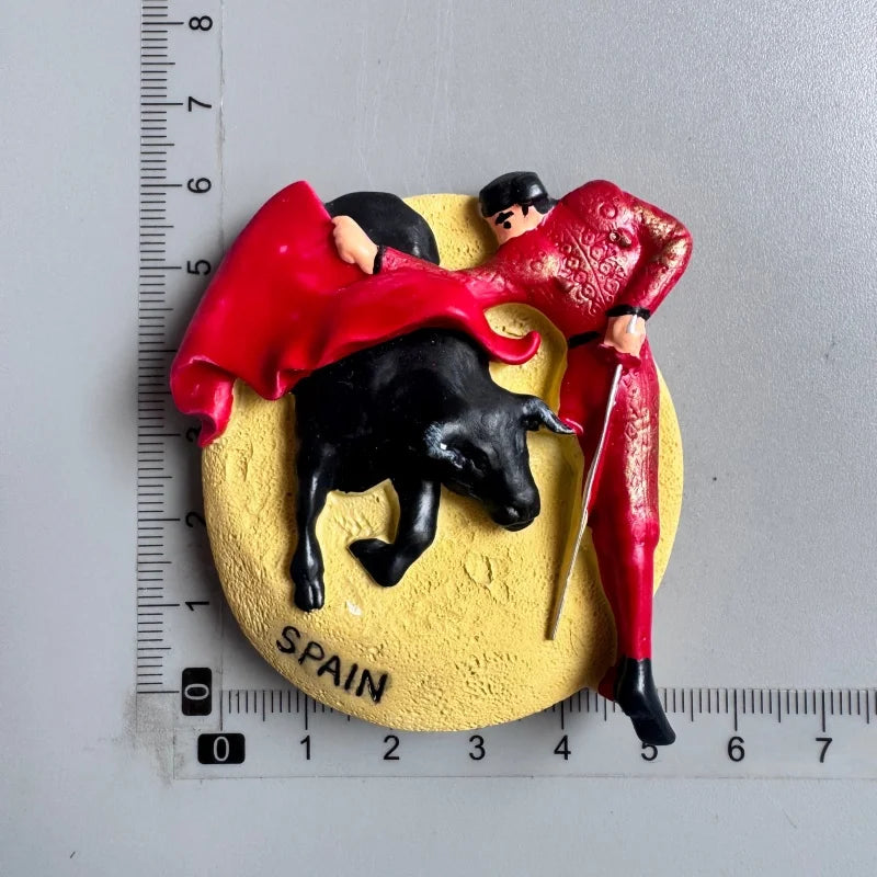Spain Fridge Magnets Bullfighting flamenco dancers Barcelona ESPANA Tourist Souvenirs Magnetic Stickers Home Decoration Gifts