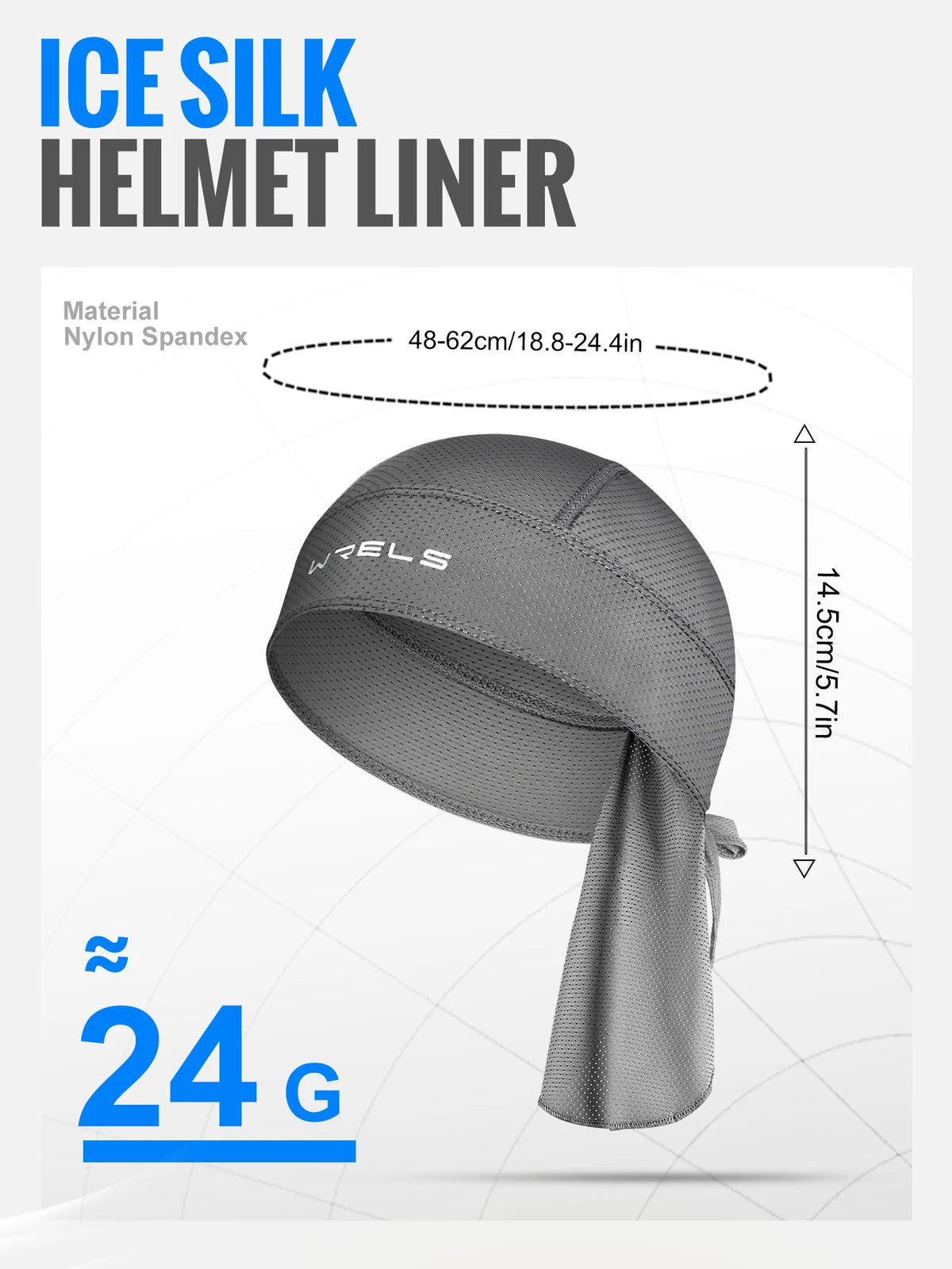 WRELS Skull Caps UV Protection Bandana Cap Sweat-Wicking Pirate Hats Breathable Pirate Hats Adjustable Running Durag Bandana