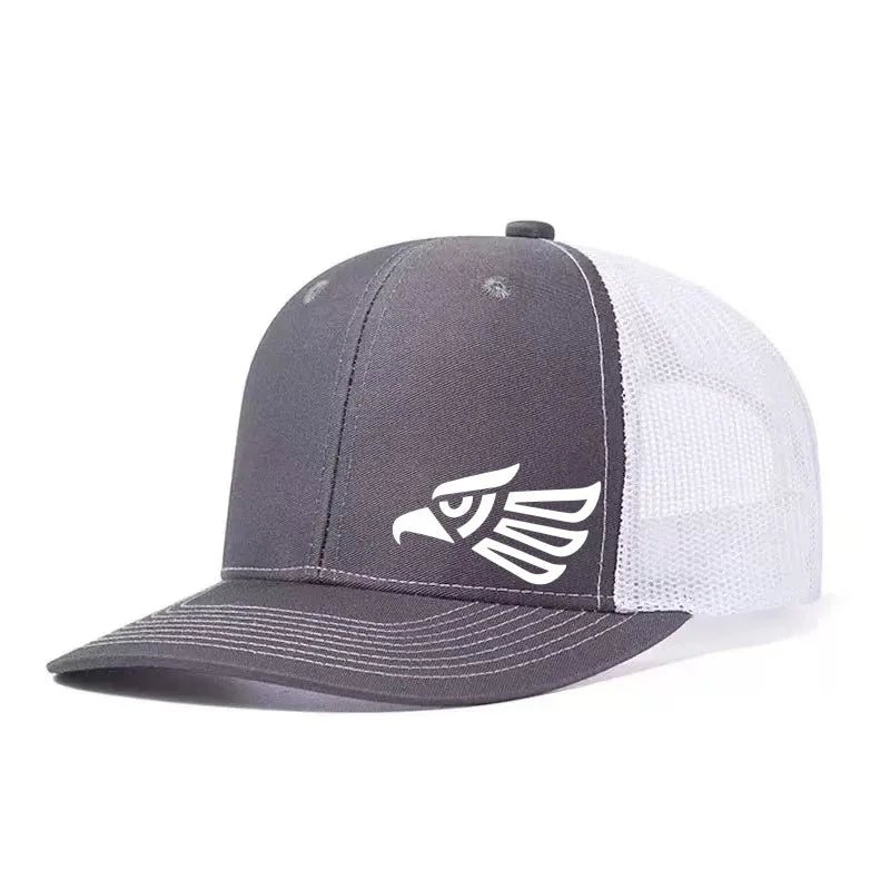 Mexican Eagle Printed Adjustable Baseball Cap Classic Snapback Dad Hat Breathable Trucker Mesh Hat Golf Fishing Outdoor Sun Cap