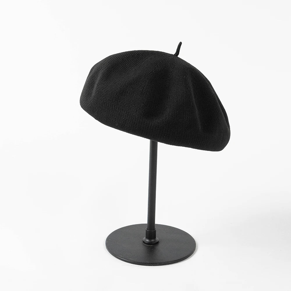 Spring And Summer Fashion Knitted Beret breathable Girls Beret