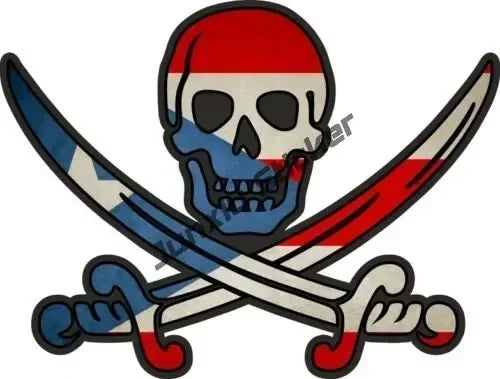 Puerto Rico Flag Frog Bumper Sticker Country Code PR UV Protected Vinyl Waterproof Decal Automotive Accessories Decoration