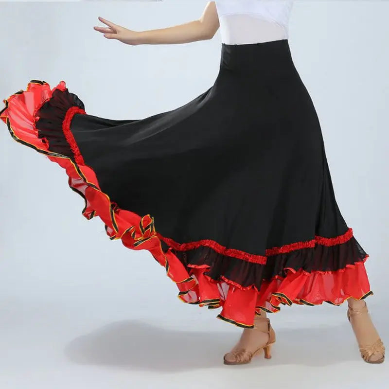 Flamenco Dress Spanish Dance Costume Classic Gypsy Dance Outfits for Women Swing Skirts Bullfight Ballroom Belly Performance