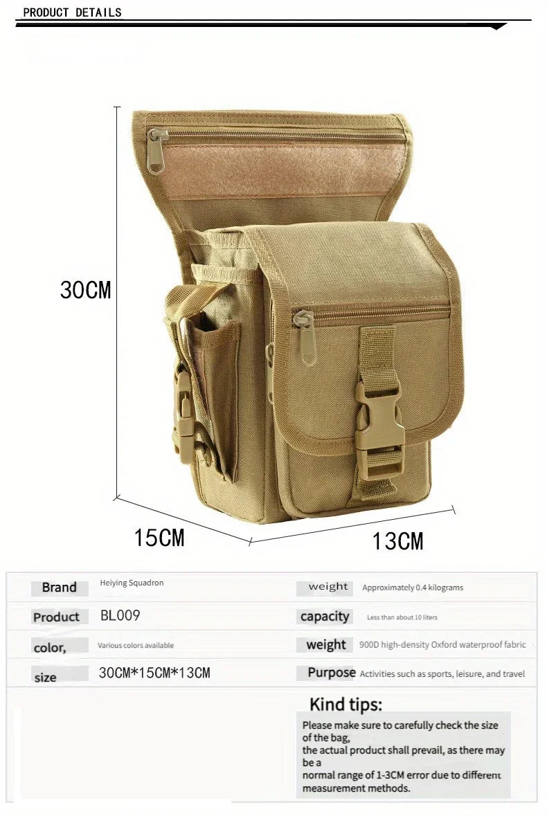Waist Bag Motorcycle Drop Leg Bag for Man Woman Outdoor Waterproof Fanny Pack Multifunction Adjustable Belt Moto & Biker Bags
