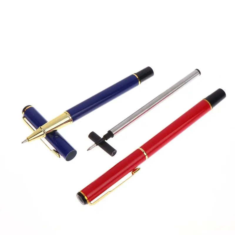 Metal Ballpoint Pens Kit School Business Office Signature Roller Pen Student Stationery Supplies Gift Box Packaging