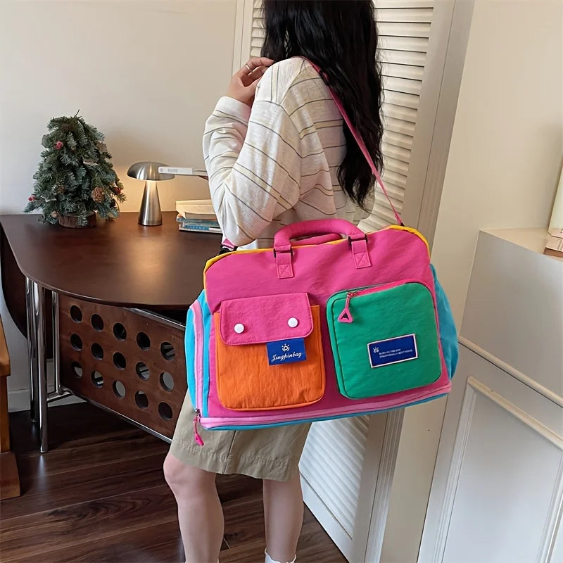[Travel Crossbody Bag]Portable Large Capacity Hand-held Bag，Suitable for Men & Women - Travel, Outings, Mountain Climbing