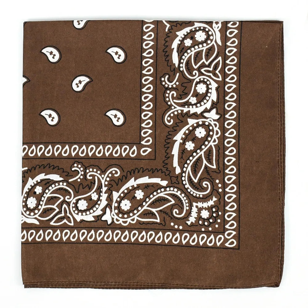 Handkerchief Fashion Print Bandana Party Scarf Headband Handkerchiefs Multi-Purpose Square Bandana