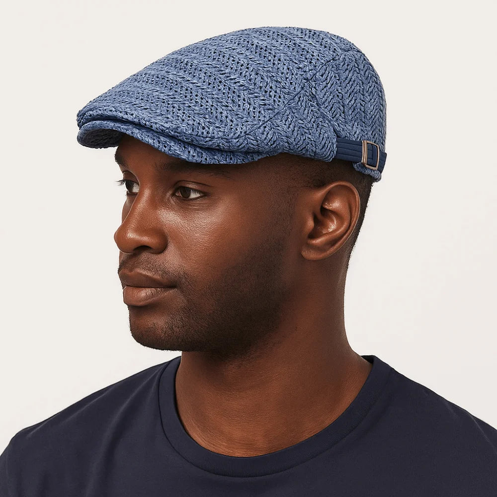 Berets for Men Women Breathable Straw Spring Summer Sun Hat Artist Painter Beret Hat Adjust Flat Cap Unisex Beret Cap