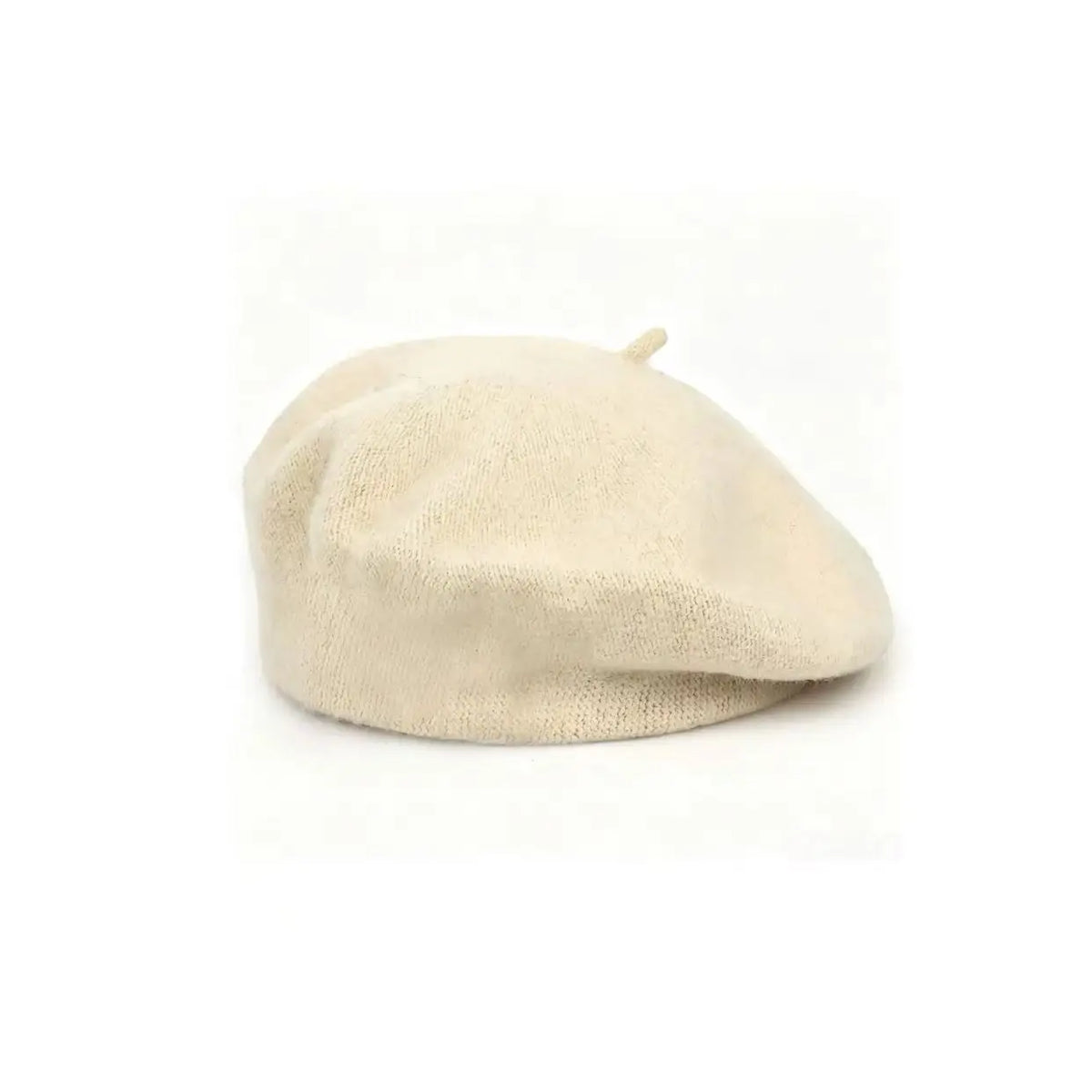 Classic French Knitted Beret for Women Warm Soft Top Knot Painter Cap Stylish Autumn Winter Daily Casual Streetwear Vintage