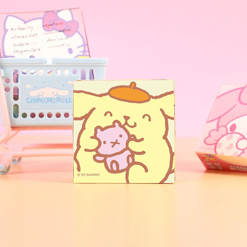 Kawaii Cute Sanrio Convenience Book Mymelody Kuromi Hellokitty Note Book Cute Paste Notepad Stationery Student Stationery