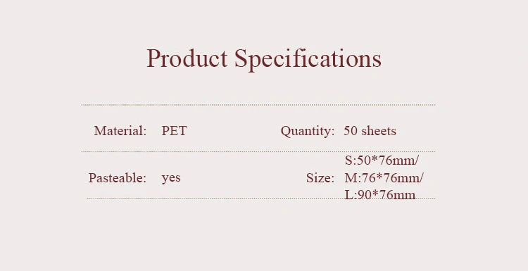 50 sheets Transparent Posted it Sticky Note Pads Notepads Posits Papeleria Journal School Stationery office Supplies