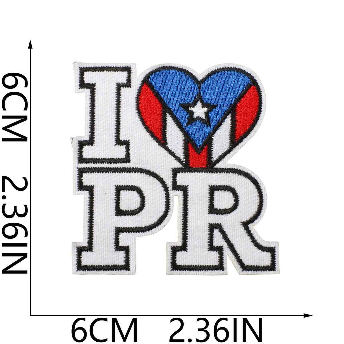 Puerto Rico Embroidered Patch Clothing Decoration Iron On Sewing Badge for Festival Drumming