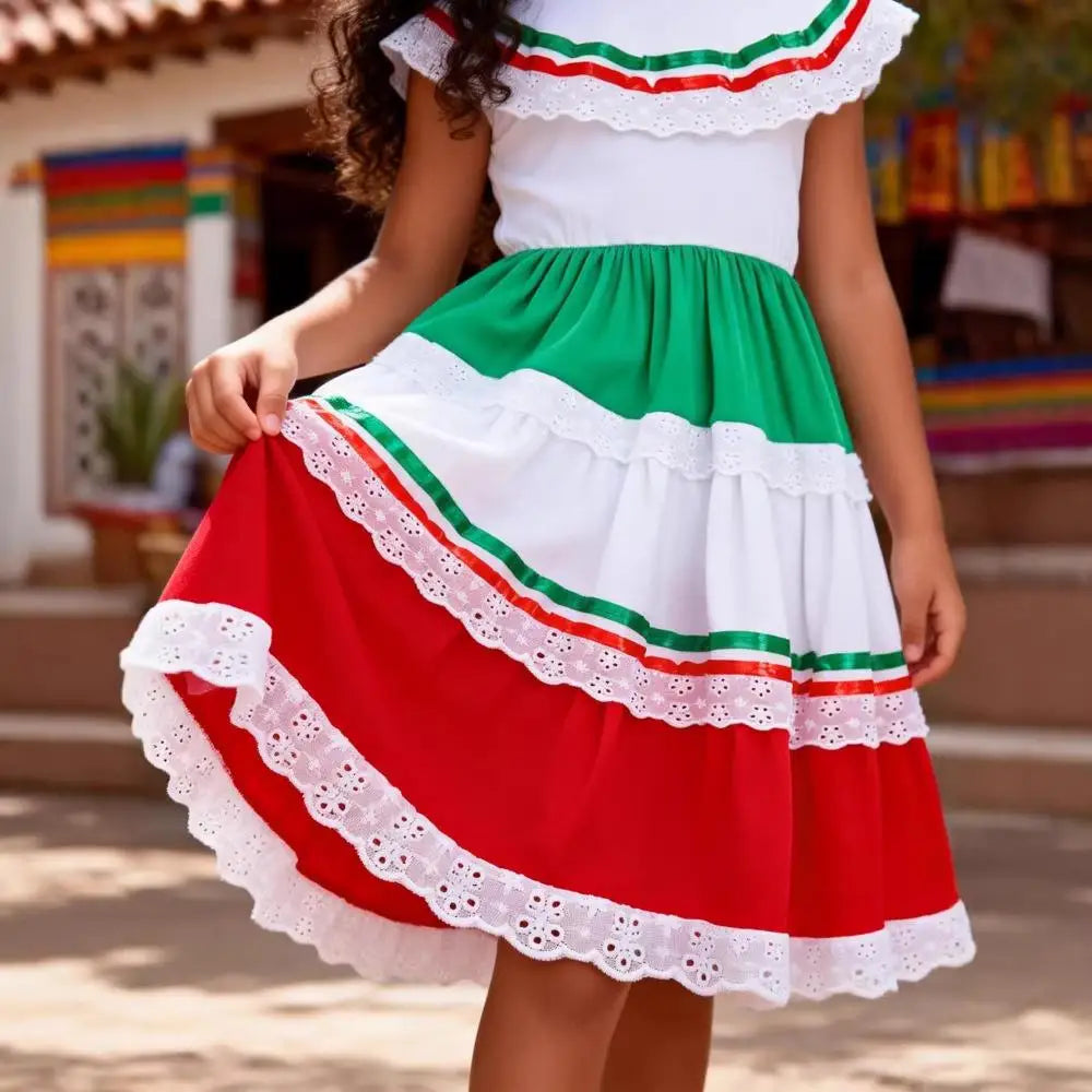 Mexican Dresses Traditional Style Mexican Style Clothing Dress Birthday Party Traditional Cultural Celebration Carnival Dresses