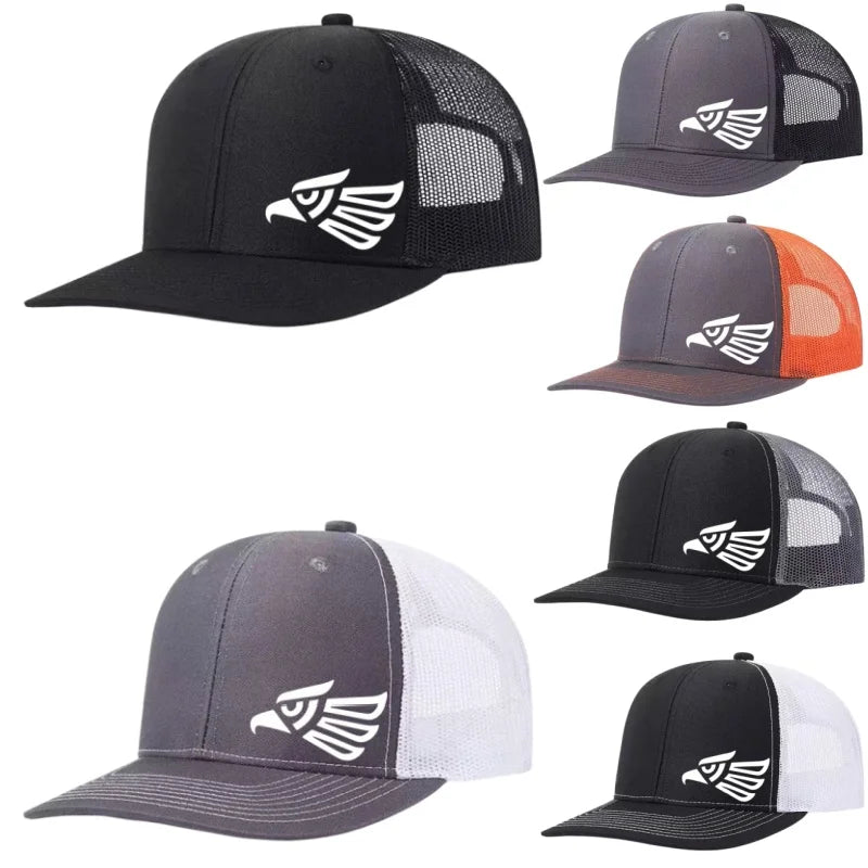 Mexican Eagle Printed Adjustable Baseball Cap Classic Snapback Dad Hat Breathable Trucker Mesh Hat Golf Fishing Outdoor Sun Cap