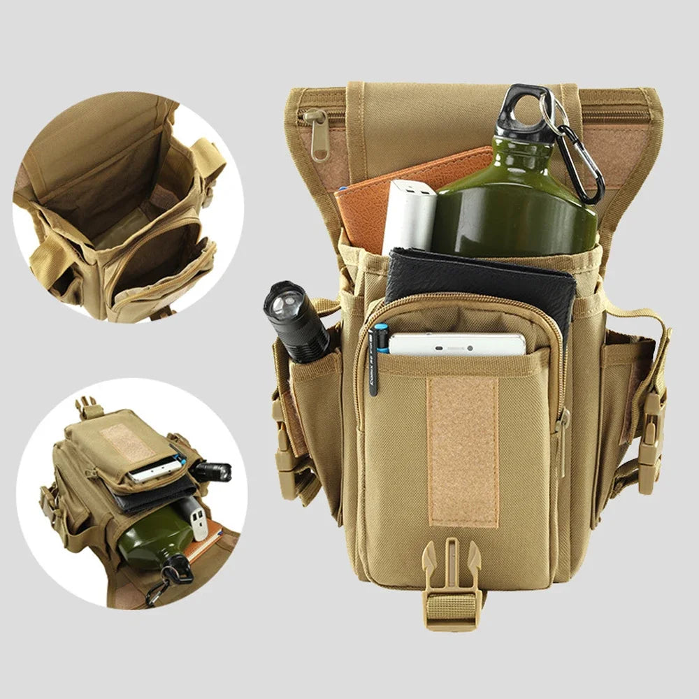 Waist Bag Motorcycle Drop Leg Bag for Man Woman Outdoor Waterproof Fanny Pack Multifunction Adjustable Belt Moto & Biker Bags
