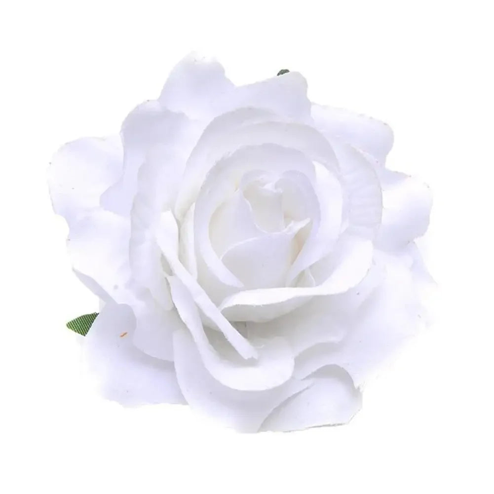 Flamenco Flowers For Hair DIY Headdress For Bridal Flocking Cloth Red Rose Flower Hairpin Hair Clip Party Hair Accessories