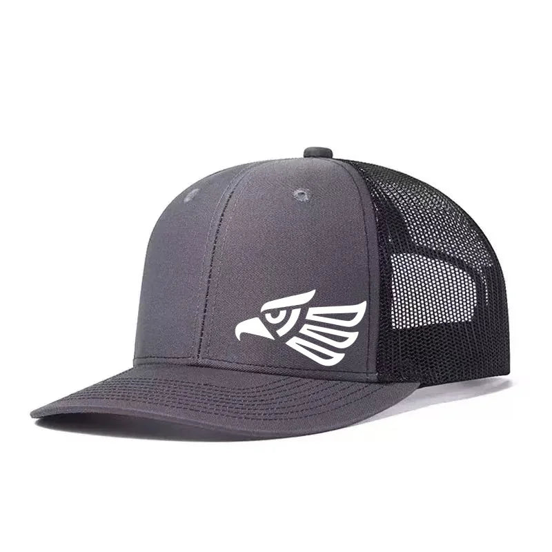 Mexican Eagle Printed Adjustable Baseball Cap Classic Snapback Dad Hat Breathable Trucker Mesh Hat Golf Fishing Outdoor Sun Cap
