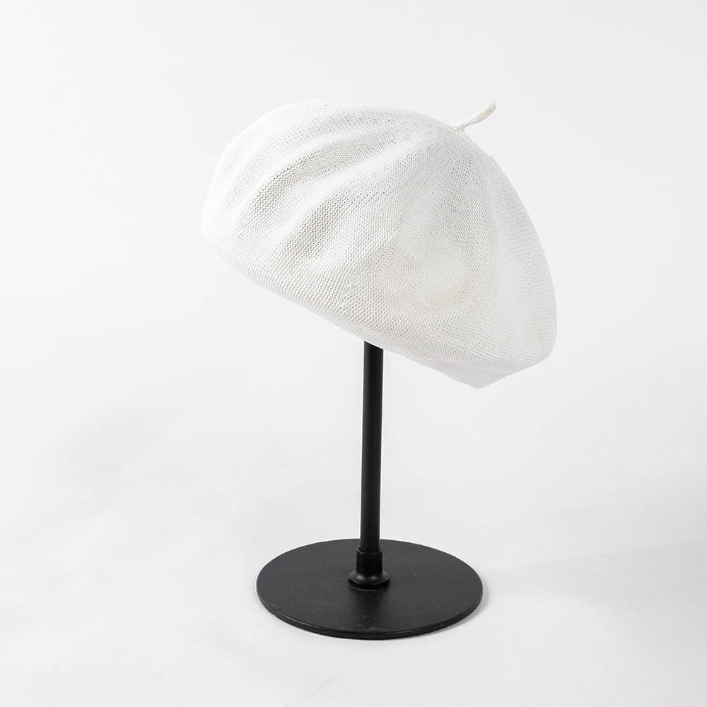 Spring And Summer Fashion Knitted Beret breathable Girls Beret