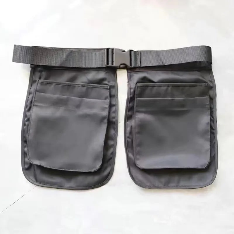 Outdoor Hiking Mountaineering Bag Multifunctional Multi-Pocket Bag Canvas Apron Ins Bag Function Bag Large Capacity Waist Pack