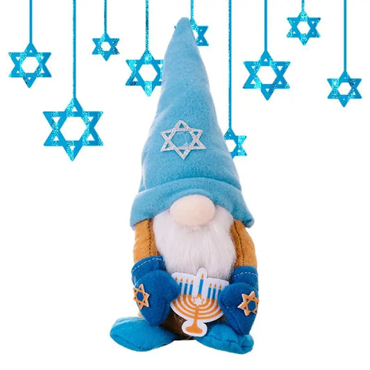 Hanukkah Gnomes Decorations Soft Doll Tabletop Ornament Hanukkah Dwarf Gnomes Decorations For Home Doll Tabletop Ornament