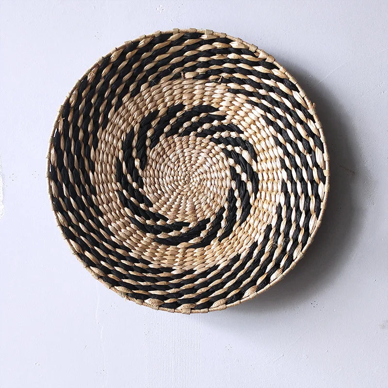 Raffia Hand-woven Hanging Decorations Entrance Wall Decorations B&B Background Wall Hanging Decorations Wabi-sabi Style