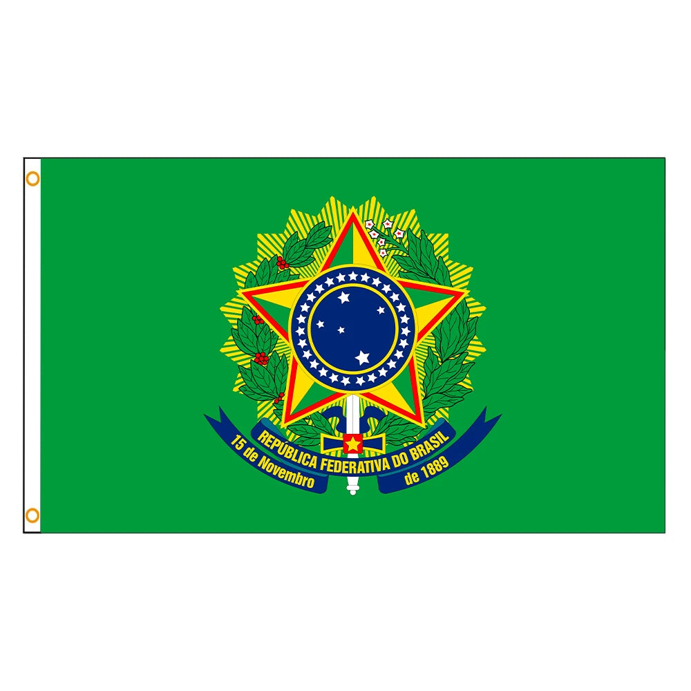 Brazil National Flag 90x150cm Hanging Polyester Digital Print Brasil Brazilian Banner Flag for Celebration