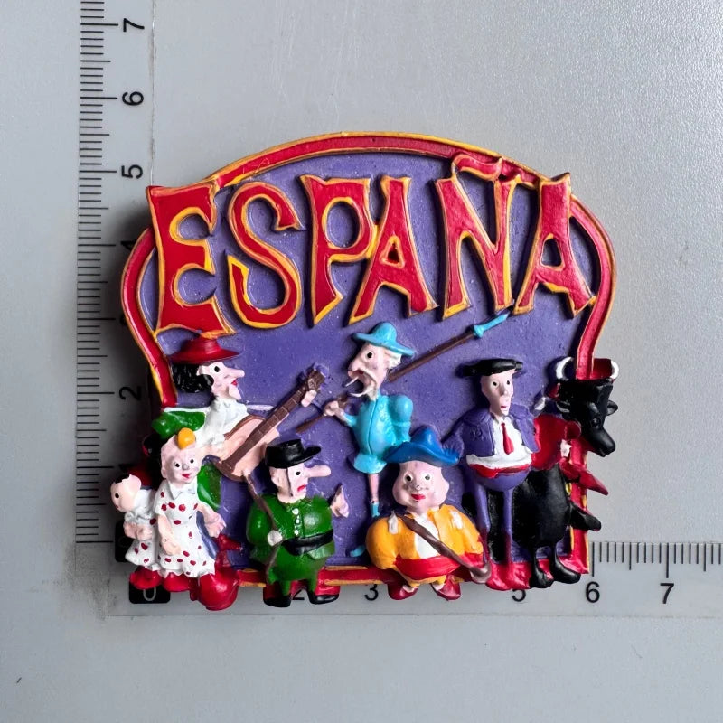 Spain Fridge Magnets Bullfighting flamenco dancers Barcelona ESPANA Tourist Souvenirs Magnetic Stickers Home Decoration Gifts