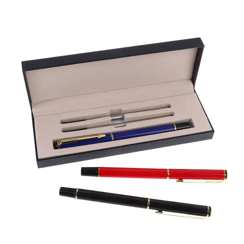 Metal Ballpoint Pens Kit School Business Office Signature Roller Pen Student Stationery Supplies Gift Box Packaging