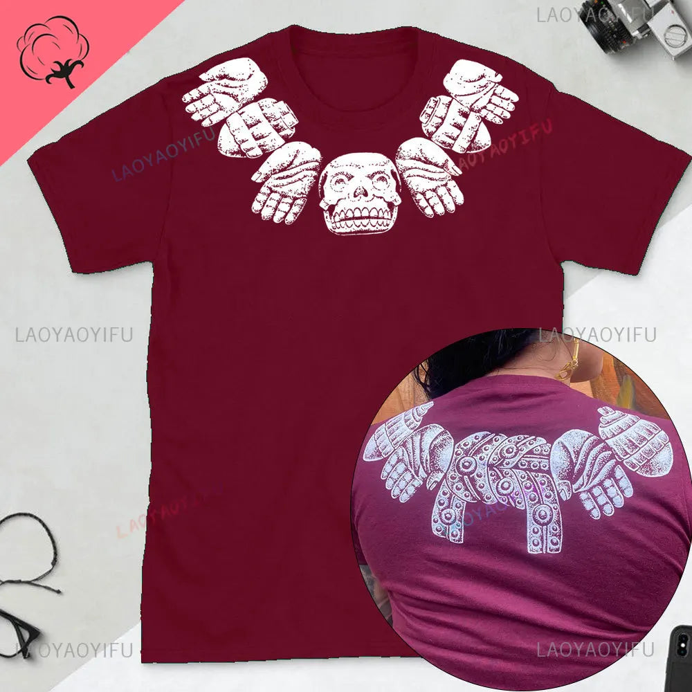 Quetzalcoatl Mexican Tshirt Aztec Art Print Aztec Tee Mexican Shirt Men Mexico Cotton Shirts Mexican Themed Gifts Mexicanas tops