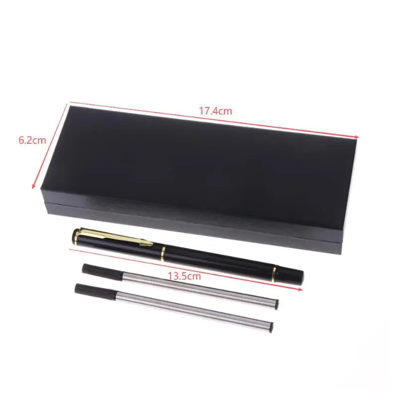 Metal Ballpoint Pens Kit School Business Office Signature Roller Pen Student Stationery Supplies Gift Box Packaging