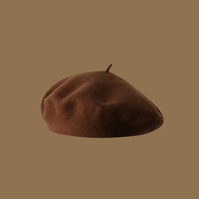 Wool Beret Hat Women French Beret Vintage Painter Cap Girl Solid Female Beret Femme Retro Casual Beanie Mushroom Hat Bonnet