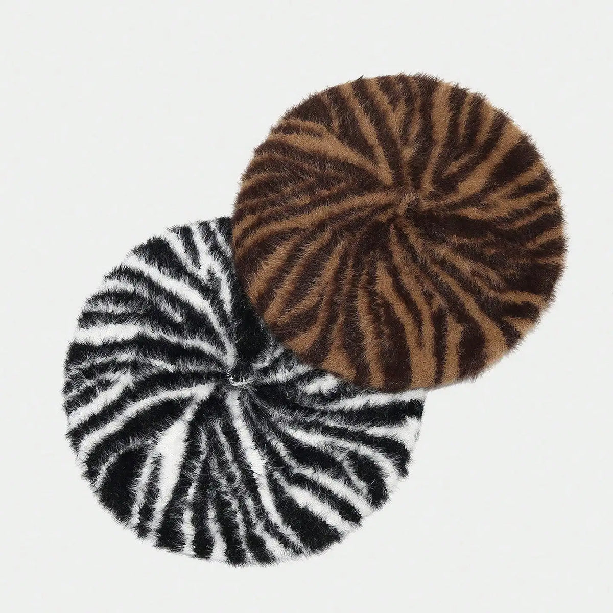 Beret Hat For Women Autumn Winter Fashion Zebra Stripes  Artist Hat Street Casual Beret Suitable For Daily Photos Shopping