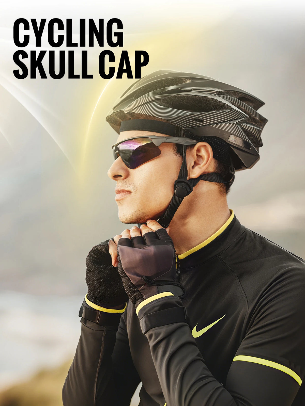 WRELS Skull Caps UV Protection Bandana Cap Sweat-Wicking Pirate Hats Breathable Pirate Hats Adjustable Running Durag Bandana