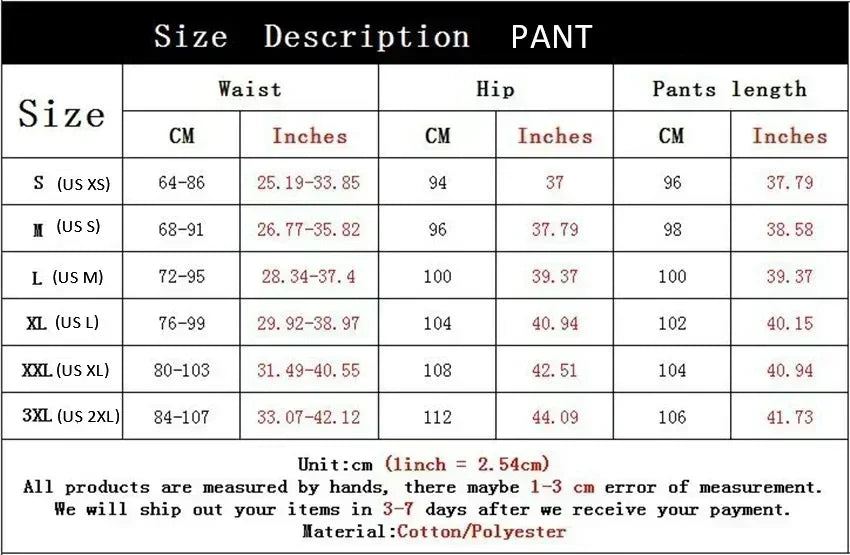 Mens Los Angeles Print Joggers Casual Streetwear Sweatpants Hip Hop Elastic Waist Sports Trousers