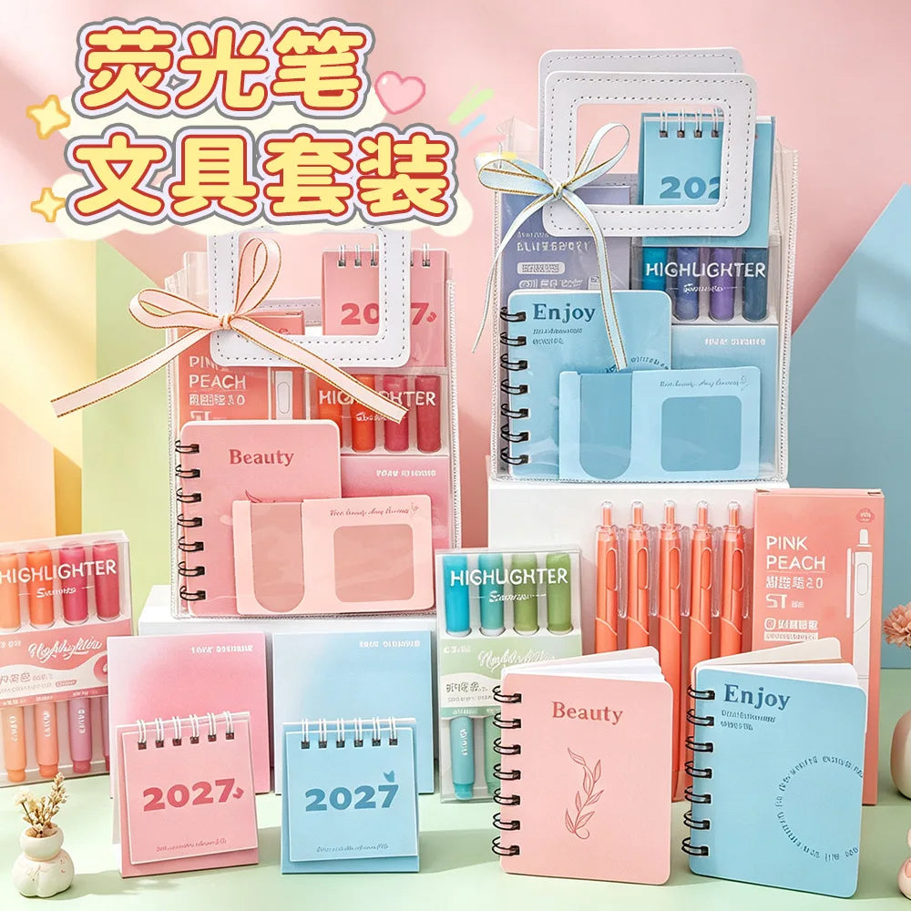 Morandi Stationery Set, Aesthetic Student School Supplies, Back To School Gift, Birthday & Party Favor Present for Teen Students
