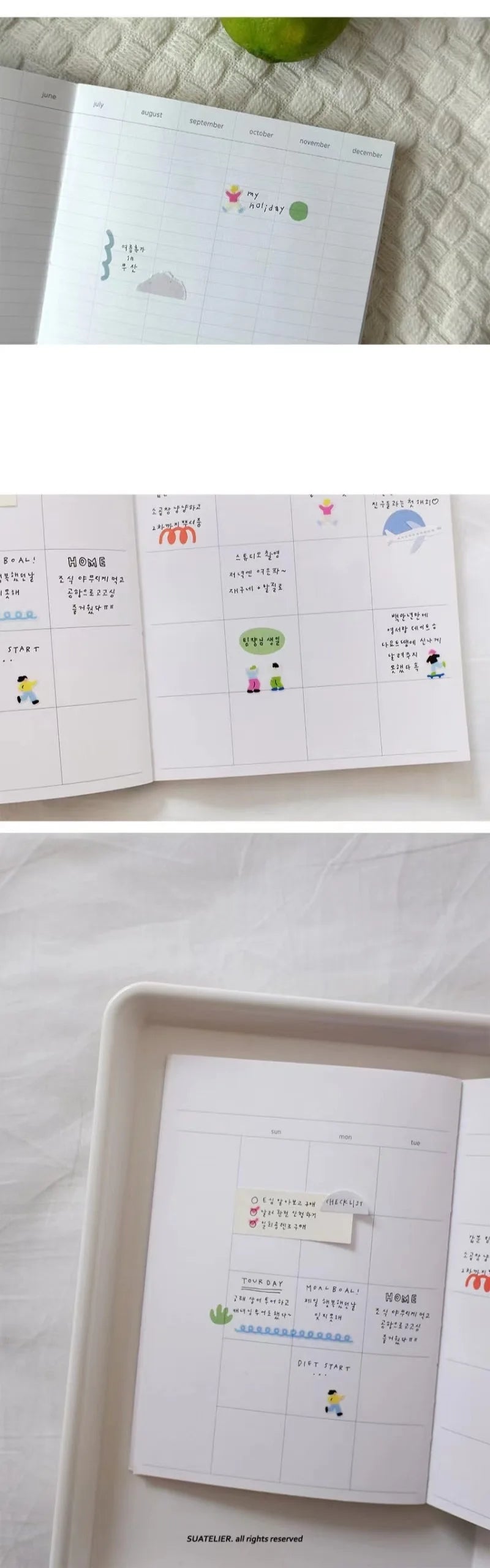 Korean Import Suatelier Mini Sports Skateboard Yoga Running Stickers Scrapbooking Diy Sticker Diary Stationery School Supplies
