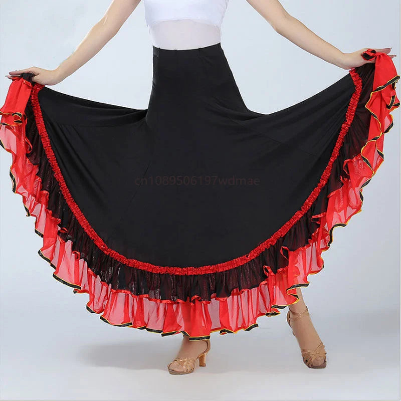Flamenco Dress Spanish Dance Costume Classic Gypsy Dance Outfits for Women Swing Skirts Bullfight Ballroom Belly Performance