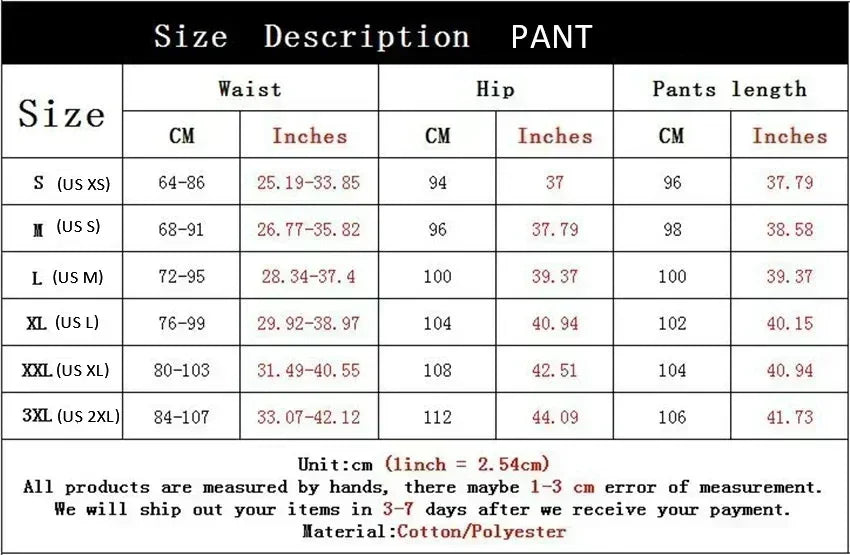 Mens Los Angeles Print Joggers Casual Streetwear Sweatpants Hip Hop Elastic Waist Sports Trousers