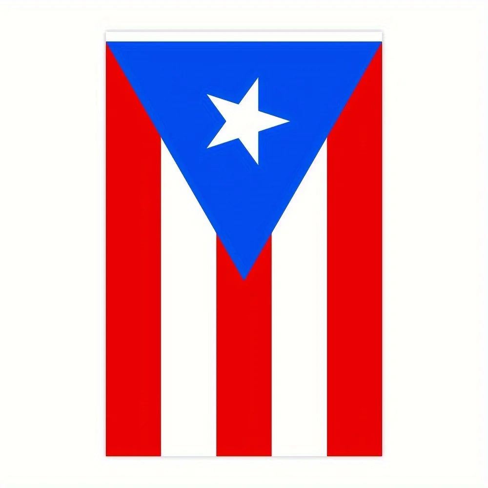 Pr Puerto Rico Flag String Flag 14X21cm 5.5x8.2in Hanging Puerto Rican National Flags Polyest Flag Indoor Outdoor Decoration