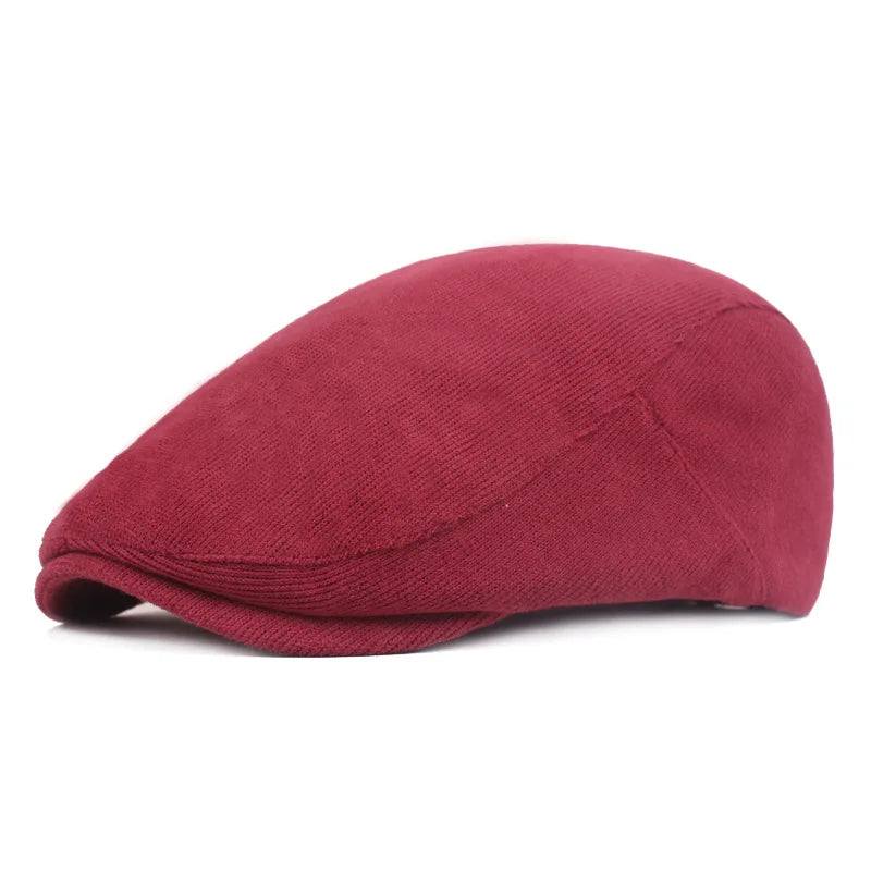 Literary and Artistic Youth Beret  Men and Women  Cap  Spring and Autumn Forward Hat  Fresh and Retro Hat Women's Cap Breathable
