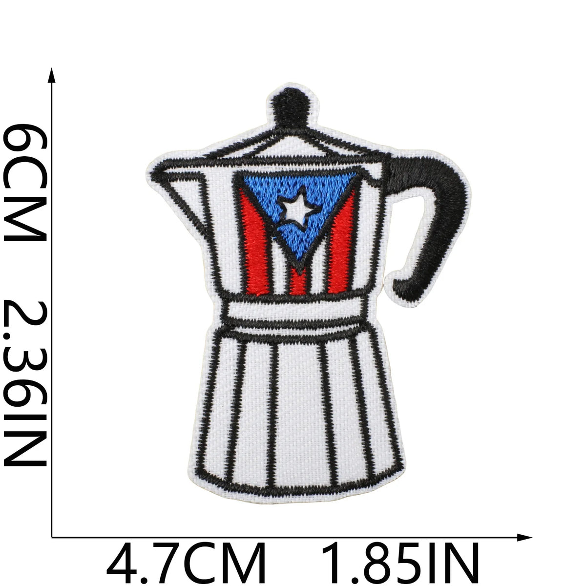 Puerto Rico Embroidered Patch Clothing Decoration Iron On Sewing Badge for Festival Drumming