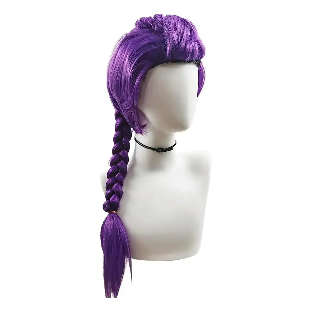 Animated Movie K-Pop Hunter Zoey Rumi Mira Cosplay Wig Halloween Female Rose Purple Heat-resistant Synthetic Fiber Wig Prop