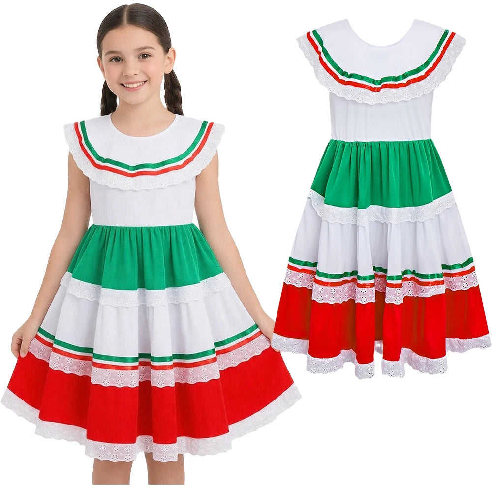 Mexican Dresses Traditional Style Mexican Style Clothing Dress Birthday Party Traditional Cultural Celebration Carnival Dresses