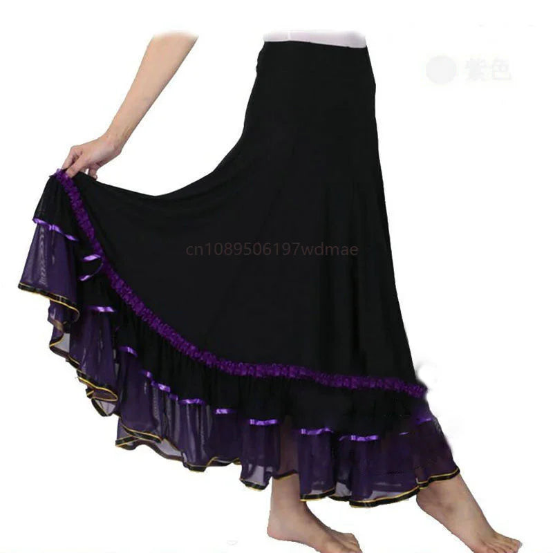 Flamenco Dress Spanish Dance Costume Classic Gypsy Dance Outfits for Women Swing Skirts Bullfight Ballroom Belly Performance
